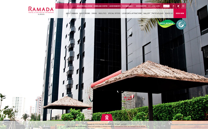 Site preview for Ramada